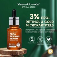 Vibrant Glamour Pro + Retinol Facial Serum 3X Peptide Ceramide Repair Skin Firming Facial 30ml