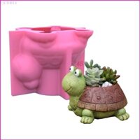 Vic Khuôn Hoa 3D Người Hoạt Hình Dễ Thương Rùa Xi Măng Khuôn Silicon Mút Handmade Nhà Trang Trí Sân Vườn Dụng Cụ