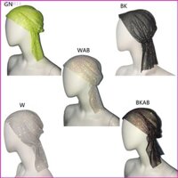 Vic Nữ Bandanas Kim Cương Giả Khăn Trùm Đầu Turban Lưới Kim Cương Giả Hộp Đêm Mũ Đội Đầu