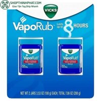 Vicks VapoRub Cough Suppressant & Topical Analgesic hũ 100g tách set