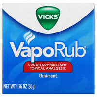 Vicks VapoRub Cough Suppressant Topical Analgesic Ointment 1.76 oz (50 g)