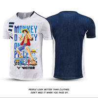 Victor King of Thieves Đồng phục bóng bàn Phù hợp với nam và nữ Quần áo thể thao ngắn tay khô nhanh cho trẻ em