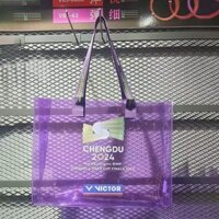 Victor VICTOR Túi Cầu Lông Cốc Canh Chủ Đề Túi Thạch Di Động Túi Đeo Vai Màu Tím Ba Lô Lưu Niệm