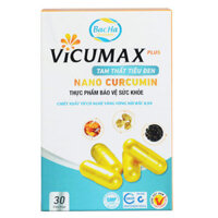 Vicumax Plus Tam Thất Tiêu Đen Nano Curcumin, hỗ trợ viêm loét dạ dày, hành tá tràng
