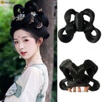 Videlly Hanfu Tóc Giả Băng Đô Vintage Khiêu Vũ Phụ Kiện Tóc Giả Nhà Đường