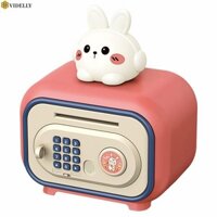 Videlly Tự Động Cuộn Lên Tiết Kiệm Ngân Hàng Khóa Mật Khẩu Mini Atm Máy Đồ Chơi Sáng Tạo