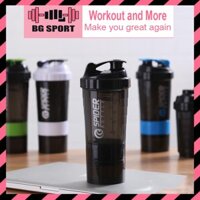 [VIDEO-ẢNH THẬT] Bình Lắc Shaker GYM 3 Ngăn Tiện Dụng 500ml