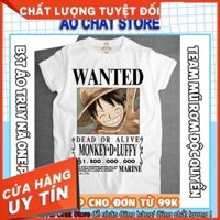 (VIDEO) BST ÁO THUN ONE PIECE TRUY NÃ BĂNG MŨ RƠM SIÊU ĐỘC | ÁO LUFFY ONE PIECE WANTED TSHIRT OP18 Unisex 100% Cotton
