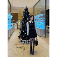 (VIDEO CẬN CHẤT) SET ĐẦM SUÔNG NỮ KÈM ÁO SƠ MI TAY DÀI CÓ THẮT LƯNG THANH LỊCH