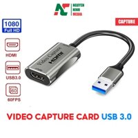 Video Capture Card HDMI to USB 3.0 ATMF4A58 1080P 60FPS - Hỗ Trợ Live Stream, Ghi Hình Từ Điện Thoại, Camera, PS4, XBOX