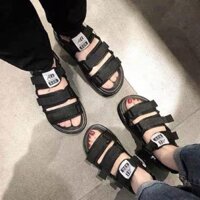 [VIDEO] Dép Sandal Nữ 3 Quai Ngang Cá Tính Đế Bánh Mì Cute