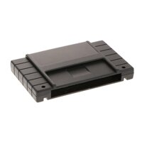 Video Game Cassette Shell for Super Nintendo Entertainment System - Black