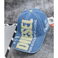 (VIDEO) Nón nam nữ, mũ lưỡi trai DIESEl vải Jean đẹp Form chuẩn thời trang (Ảnh thật)