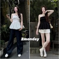 [VIDEO/ SẴN] ÁO QUÂY CÚP NGỰC XẾP LY DÁNG BÍ DỄ PHỐI ĐỒ SIÊU XINH A43