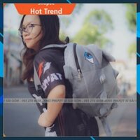 Video Test - Balo cặp táp đi học khủng long vải nhung lông mịn size to đựng fullface phiên bản mới mắt 3D