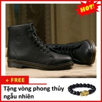 [Video Thật] Giày Boot Nam Cao Cổ Màu Đen Đế Khâu Cực Chắc Chắn Và Phong Cách - M89 (PT)