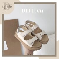 (VIDEO thật) Sandal Nữ Đi Học Quai Hậu Ulzzang Đế Cao - Giày Sandal Nữ Hàn Quốc