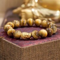 [Video Thật] Vòng phong thủy vàng mặt phật 12 ly V63-12 -SP 1