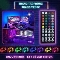 [Video thực + Combo Full Bộ] Đèn led trang trí RGB 5050 5m dây dán đổi 7 màu nháy theo nhạc, Chống nước cao cấp