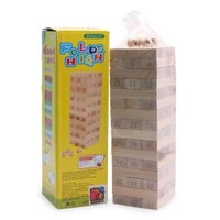 [Video thực] Trò chơi Boardgame Rút gỗ số Jenga cỡ lớn 48 thanh loại to