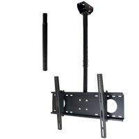 VideoSecu Adjustable Tilting Ceiling Mount for Most 37"-60" LCD LED Plasma TV Flat Panel Display, Some up to 75" LED TV Fits Flat or Va...