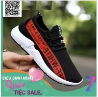 (VIDEO)Sneaker Nam Giày Lười Thể Thao Trắng Đen OFF-WHITE Phong Cách Bụi Bặm Cá Tính 0802 [bonus]