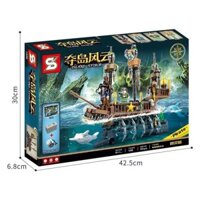 Việc chiếm giữ hòn đảo tương thích với tàu cướp biển bằng gạch LEGO Ghost Ship