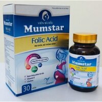 Viên bà bầu MUMSTAR - Bổ sung Acid Folic, DHA, EPA, vitamin và khoáng tổng hợp cho mẹ bầu trước trong và sau thai kỳ