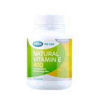 Viên bảo vệ da, tim, não Mega We Care Natural Vitamin E 400 IU