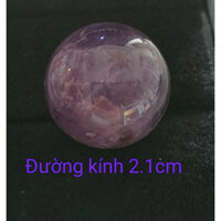 Viên Bi lăn tay , Đá thạch anh tím tự nhiên, 1viên, size 1.9cm - 2.1cm
