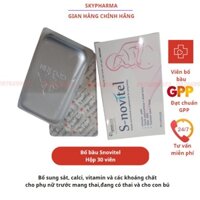 Viên bổ bầu Snovitel (hộp 30 viên), bổ sung sắt và vitamin