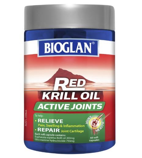 Viên bổ khớp Bioglan Red Krill Oil Active Joints Plus 90 Viên