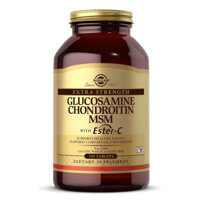 Viên bổ khớp, hỗ trợ vận động Solgar Extra Strength Glucosamine Chondroitin MSM w/ Ester-C 180v USA