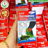 Viên Bổ Khớp Schiff Glucosamine 2000mg Vip Extra - Hỗ Trợ Thoái Hóa Khớp, Đau Nhức Xương Khớp lọ 100 viên của Mỹ