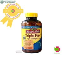 Viên bổ khớp toàn diện Nature Made Triple Flex Glucosamine, Chondroitin, MSM và D3, Mỹ (200v) cho người từ 18 tuổi