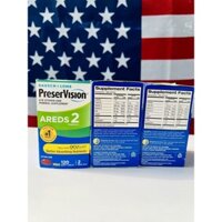 Viên bổ mắt PreserVision Areds 2 Formula 120 viên Mỹ