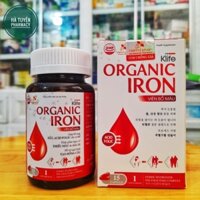 Viên bổ máu ORAGANIC IRON- sắt nhập ITALY 150mg/viên- Lọ 15 viên