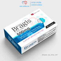 Viên Bổ Não Bragis Citicolin 500mg - Tăng Cường Trí Nhớ, Tập Trung, Phục Hồi Sau Tai Biến, Đột Quỵ