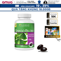 Viên Bổ Não Ginkgo Biloba 120mg Trunature Mỹ - Hỗ Trợ Tiền Đình, Tăng Trí Nhớ Hộp 340 viên