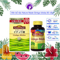 Viên bổ não Nature Made Ginkgo biloba Nhật Bản 30 ngày dùng