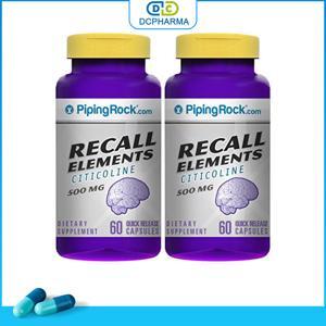 Viên bổ não số 1 tại Mỹ Citicoline Recall Elements 500mg