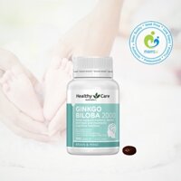 Viên bổ não tăng trí nhớ cho bé từ 12 tuổi và người già Healthy Care Ginkgo Biloba 2000mg, Úc