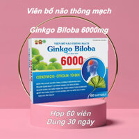 Viên BỔ NÃO THÔNG MẠCH Ginkgo Biloba 600mg Cere Brain Max hộp 60 viê