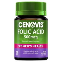 Viên Bổ Sung Axit Folic Cho Bà Bầu – Cenovis Folic Acid 500mcg 150 Viên