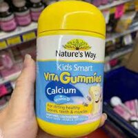 Viên bổ sung Calci và vitamin D dạng kẹo gum Nature’s Way Kid Smart Vita Gummies Calcium + vitamin D Hộp 60 viên