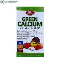 Viên bổ sung canxi hữu cơ cho bà bầu Green Calcium của Mỹ