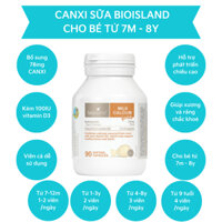 Viên Bổ sung Canxi sữa cho bé của Úc Bio Island Milk Calcium Kids 90 viên