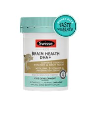 Viên Bổ Sung DHA Cho Trẻ Swisse Kids Brain Health DHA – 30 Viên