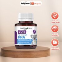 Viên bổ sung DHA Úc cho bé Healthy Care Dha Kid hỗ trợ tốt não, thị lực và hệ thần kinh ở trẻ