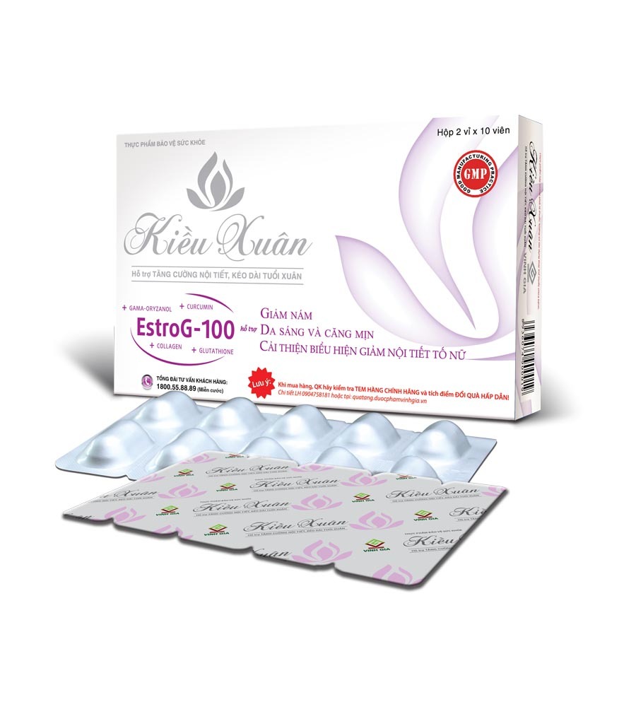 Viên bổ sung Estrogen Kiều Xuân EstroG-100